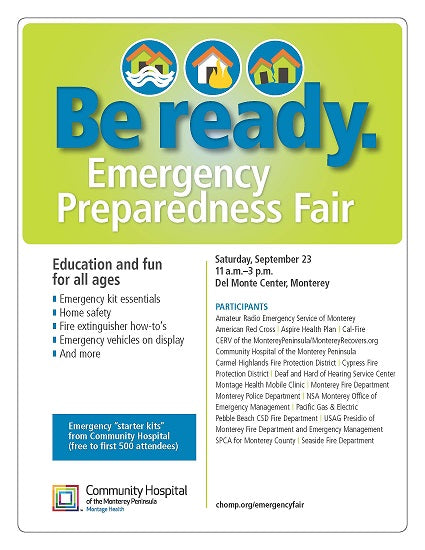 Feria de preparación para emergencias en Del Monte Center, Monterey